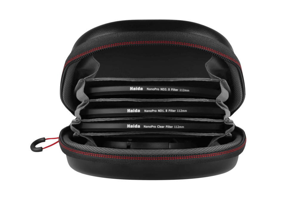 Haida filtertaske til sikker opbevaring af 5 kamerafiltre med maks. 112 mm
