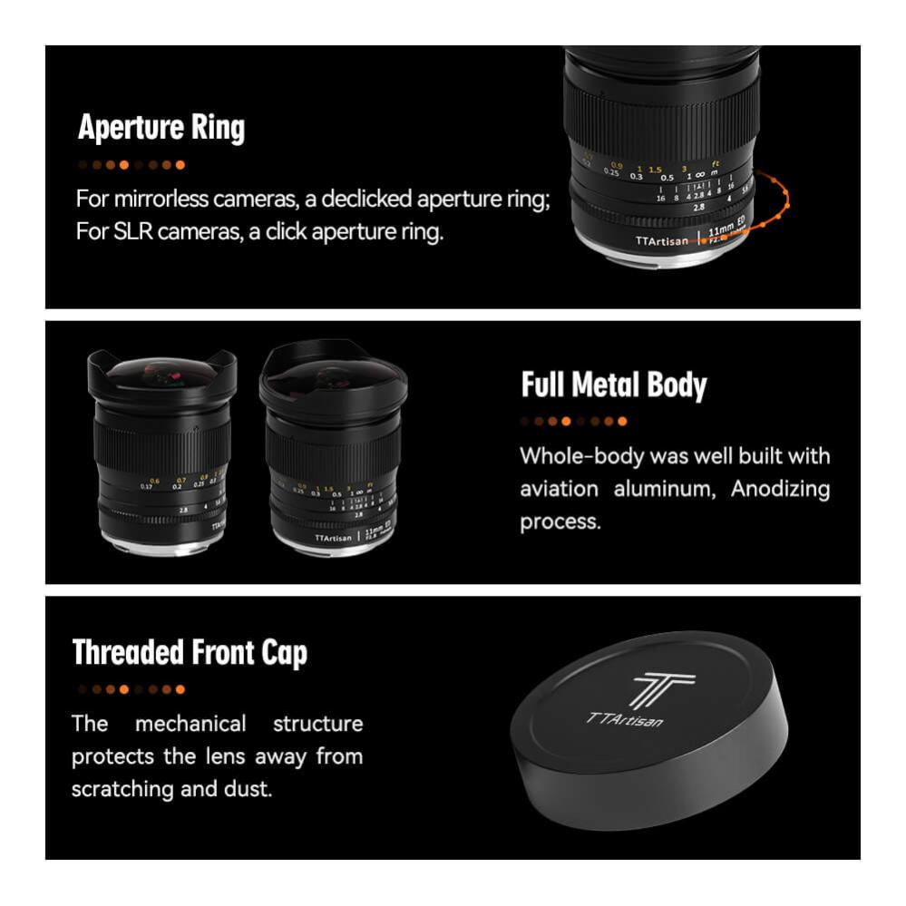 TTArtisan 11mm f/2,8 Fisheye til Nikon Z (fullformat)