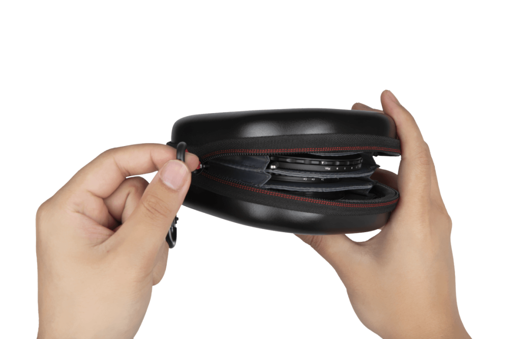 Haida filtertaske til sikker opbevaring af 5 kamerafiltre med maks. 112 mm