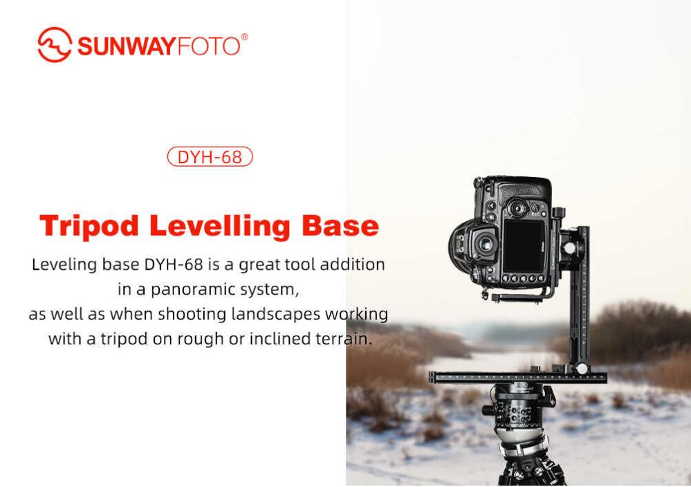 Sunwayfoto DYH-68 Nivelleringshuvud 15 grader