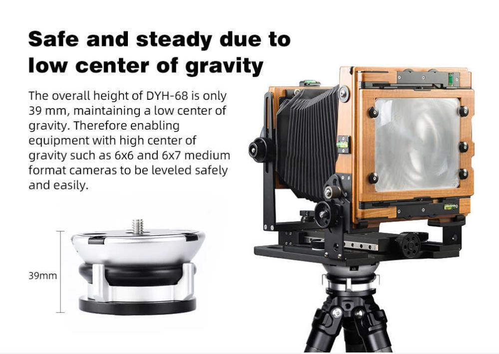 Sunwayfoto DYH-68 Nivelleringshuvud 15 grader