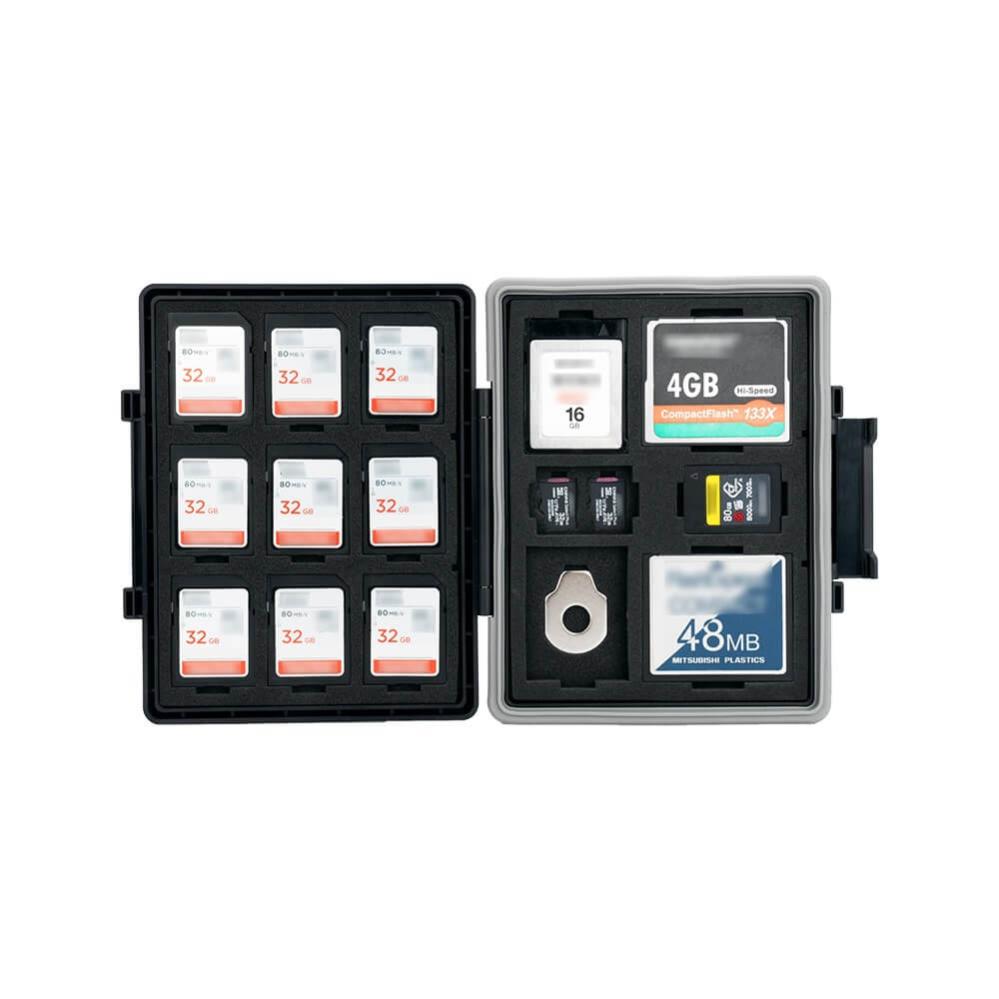 Minneskortsfodral 9xSD + 30 MicroSD + 2xCF + 2xCF-EXP A + 2xCF-EXP B
