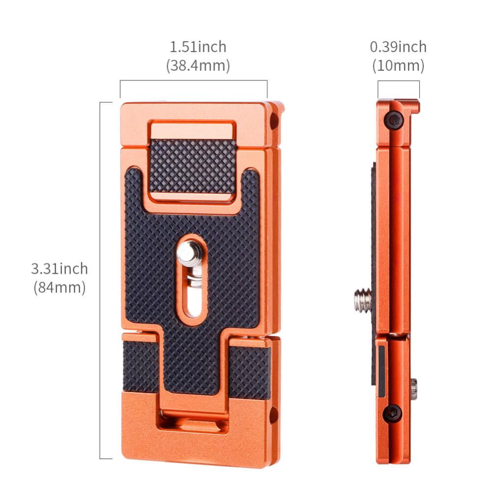 K&F Concept Mobilhållare & Snabbplatta Arca Swiss standard i aluminium