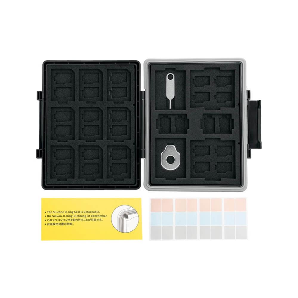 Minneskortsfodral 9xSD + 30 MicroSD + 2xCF + 2xCF-EXP A + 2xCF-EXP B