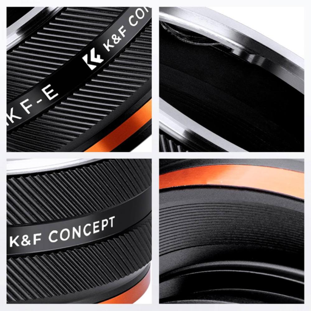 K&F Concept Objektivadapter Pro IV till NIkon F objektiv för Sony E