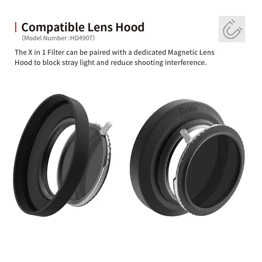 Haida U-LR Mag X in 1 filtersæt – CPL-VND 1–7 trin + Mist 1/4