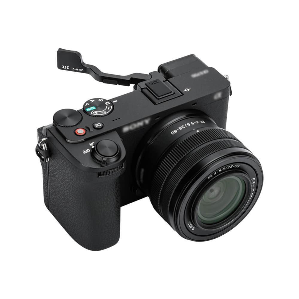 JJC Tumgrepp för Sony A6700 för bekvämare tumgrepp