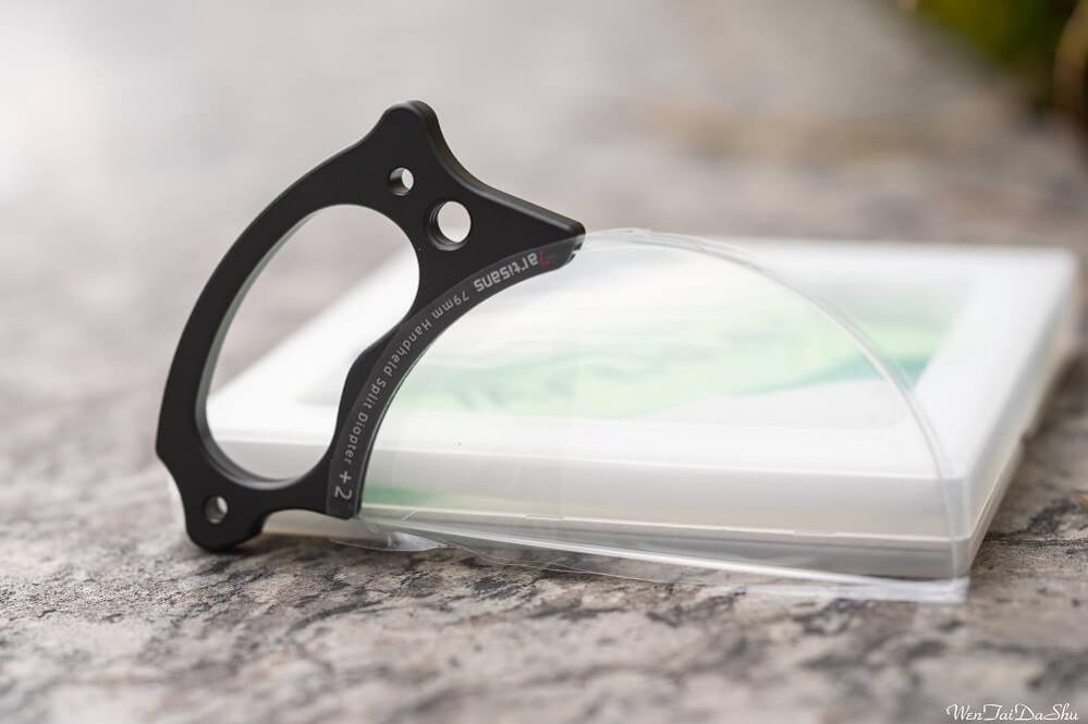 7Artisans håndholdt 79 mm split-diopter +2 til objektivet