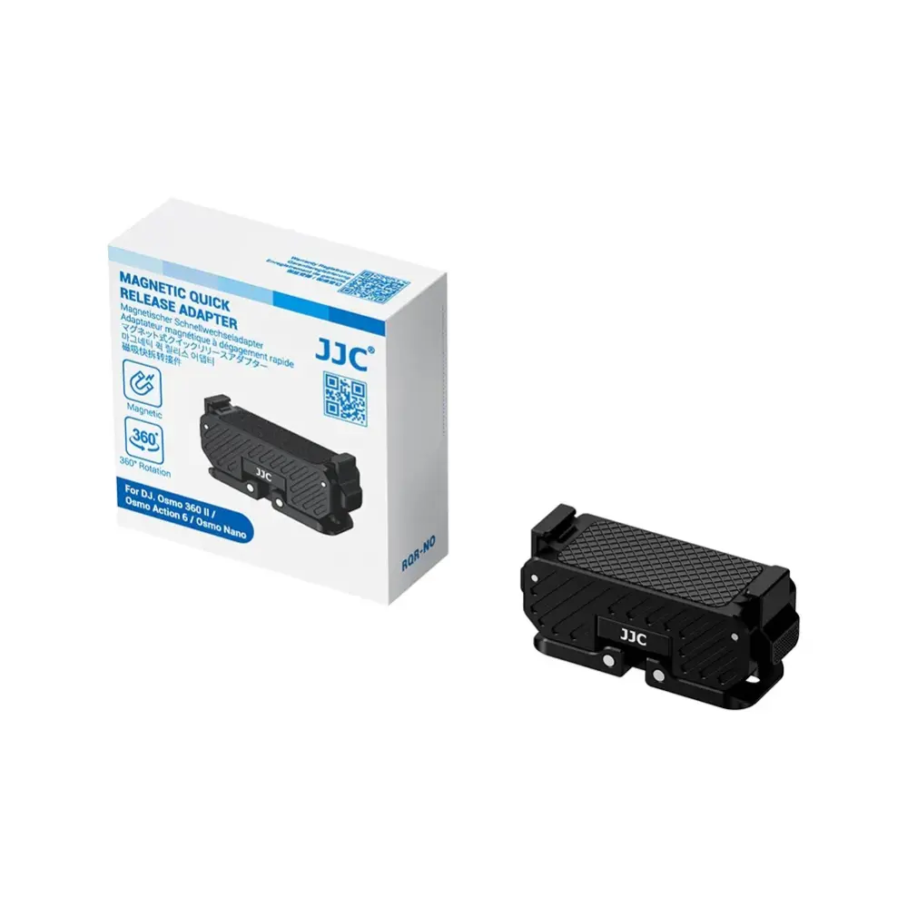 JJC RQR-NO magnetisk hurtigbeslag 360° til DJI Osmo 360 II, Action 6 & Nano