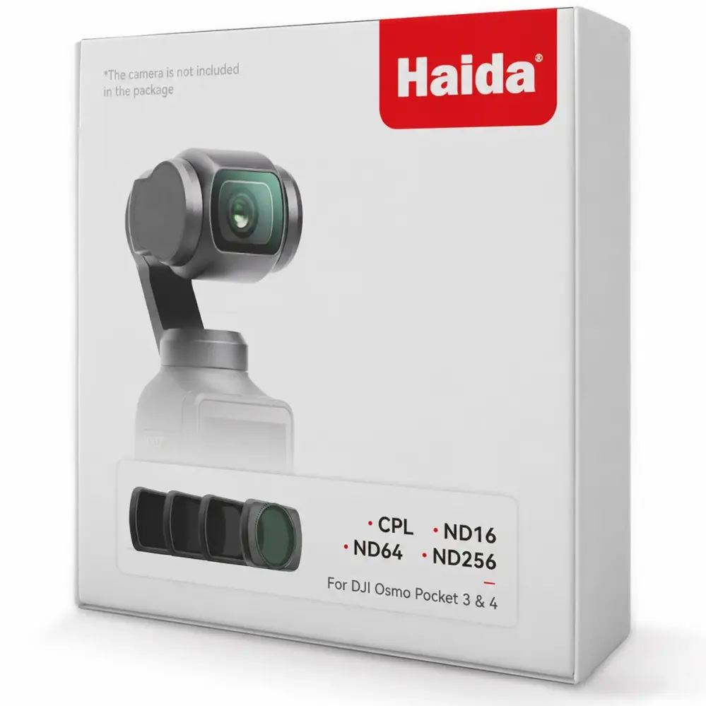 Haida NanoPro magnetisk filtersæt med 4 filtre til DJI Osmo Pocket 3 & 4