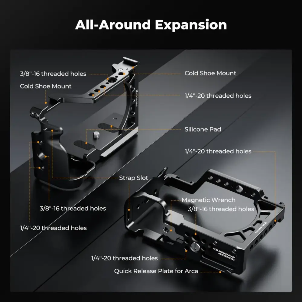 K&F Concept kamerabur til Sony A6000/A6300/A6400/A6500