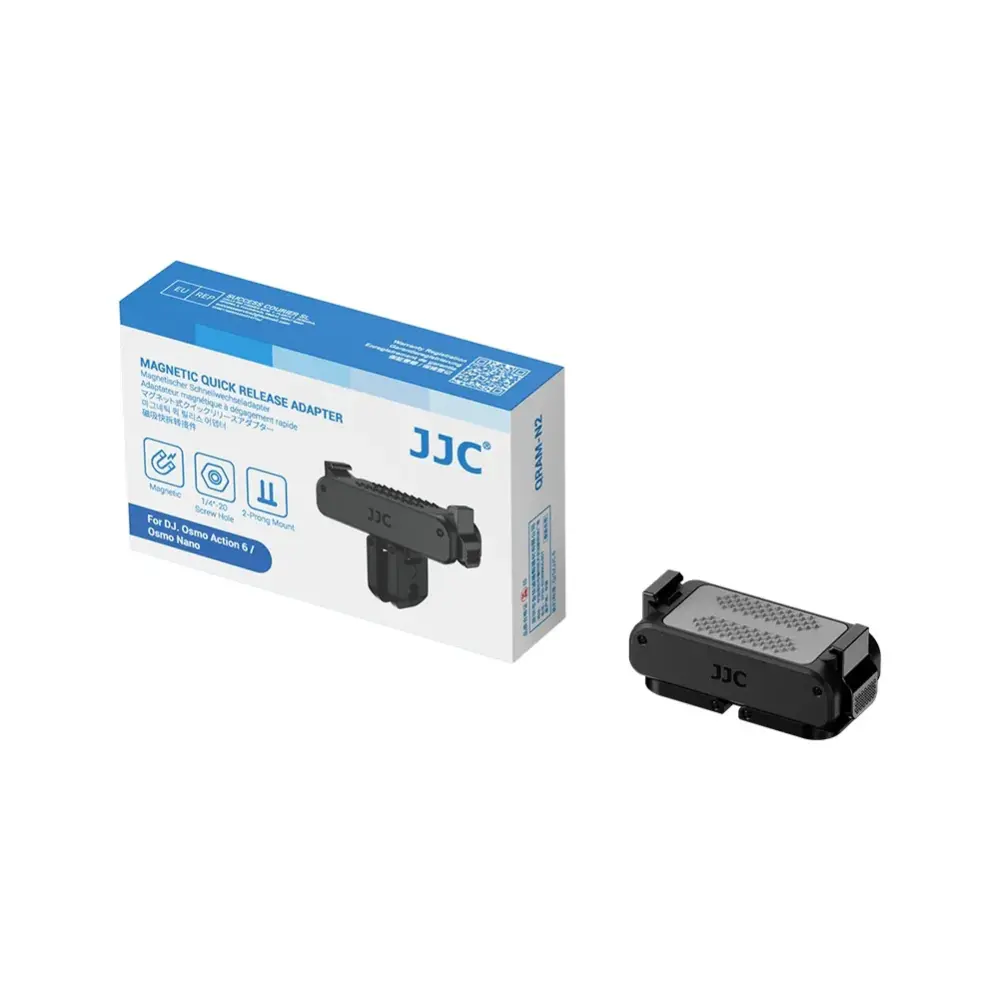 JJC QRAM-N2 dobbeltsidet magnetisk adapter til Osmo Action 6 / Nano