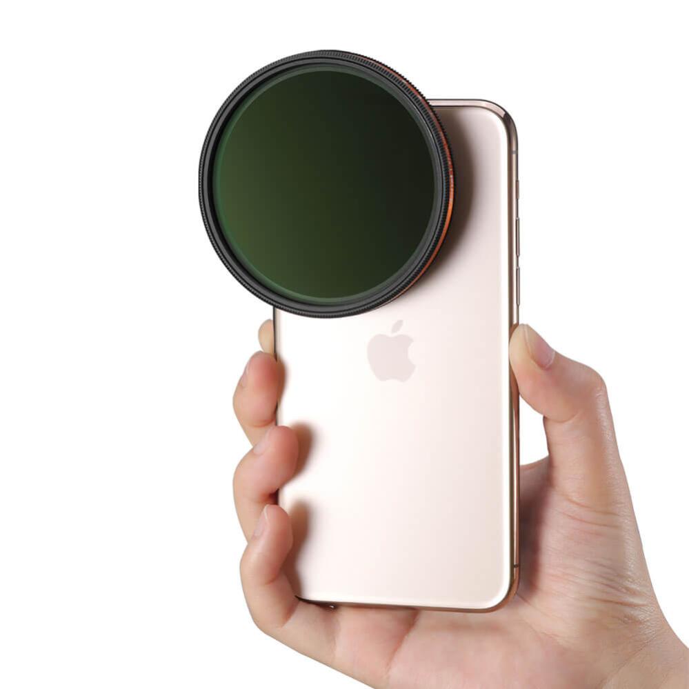 Ulanzi filteradapter til 67 mm kamerafiltre på mobil