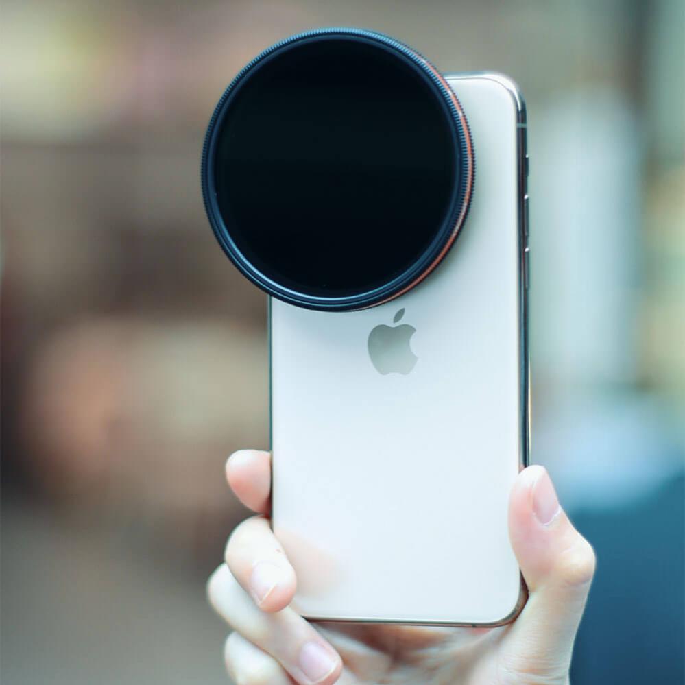 Ulanzi filteradapter til 67 mm kamerafiltre på mobil