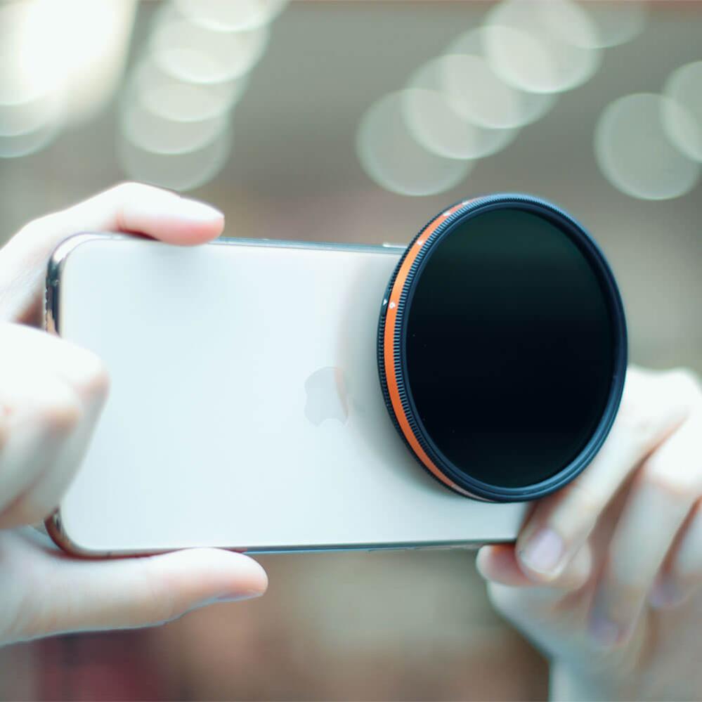 Ulanzi filteradapter til 67 mm kamerafiltre på mobil