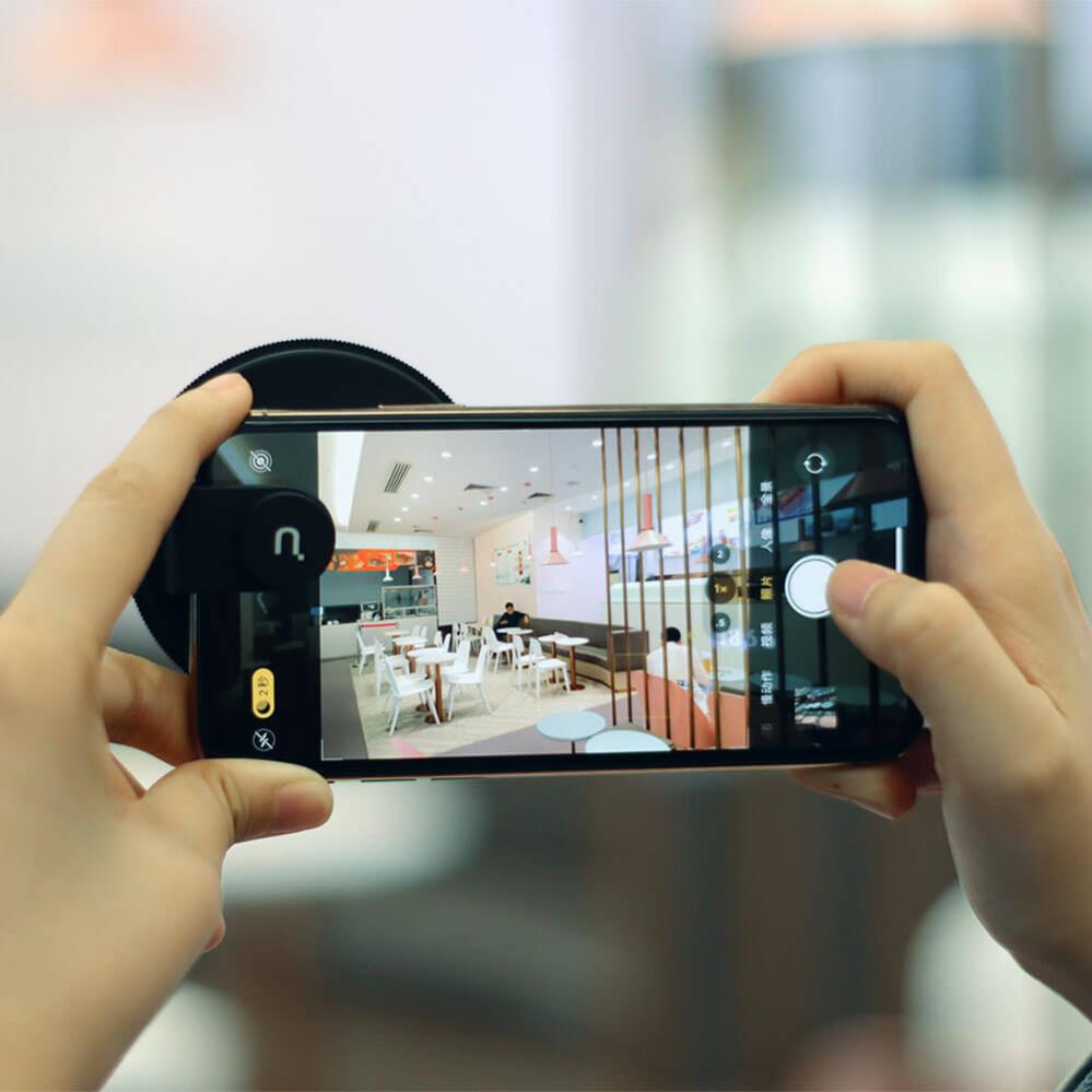 Ulanzi filteradapter til 67 mm kamerafiltre på mobil