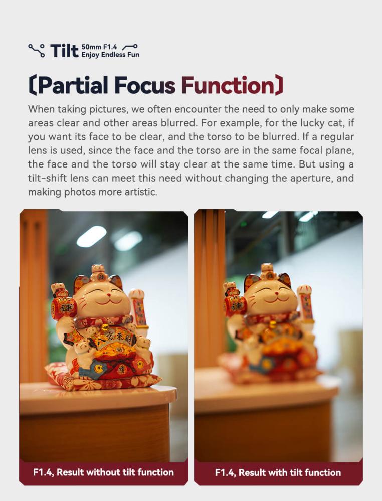 TTArtisan Tilt 50mm f/1,4 objektiv til Canon RF fullformat