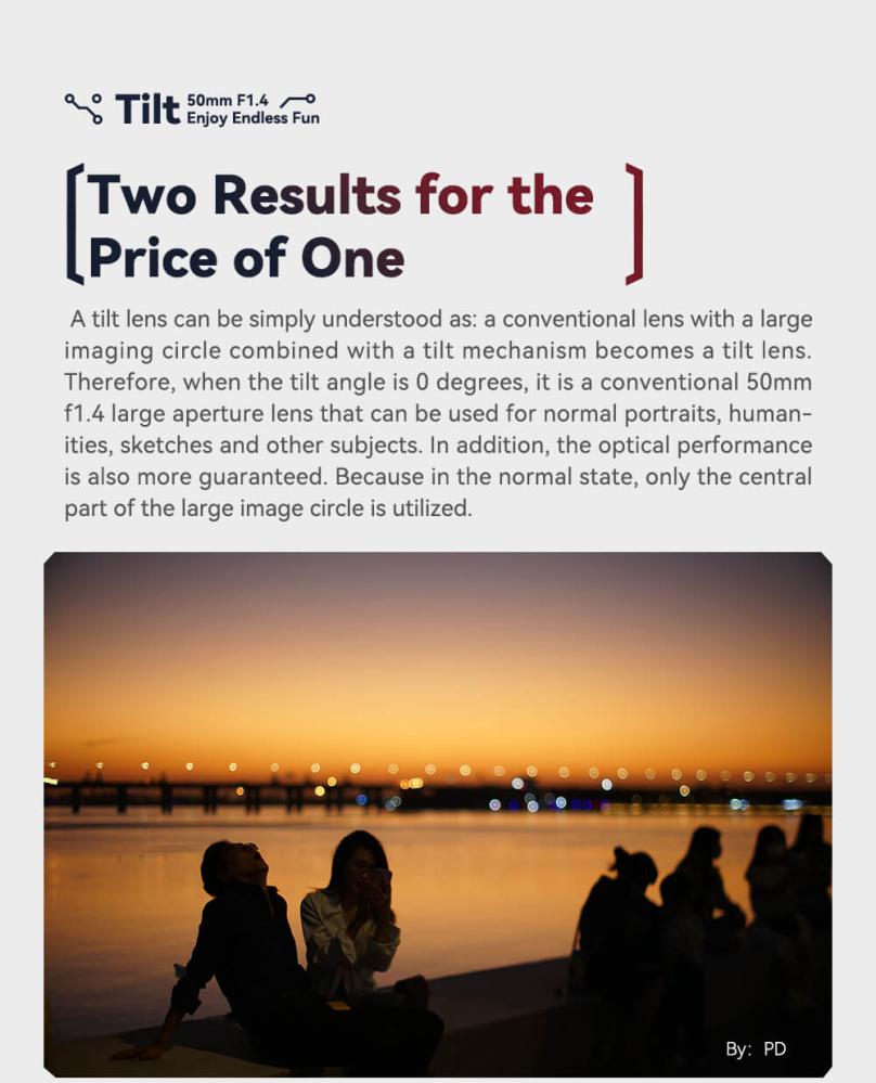 TTArtisan Tilt 50mm f/1,4 objektiv til Canon RF fullformat