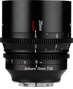 7Artisans 25mm T1,05 Vision Cinema-objektiv til Canon RF APS-C