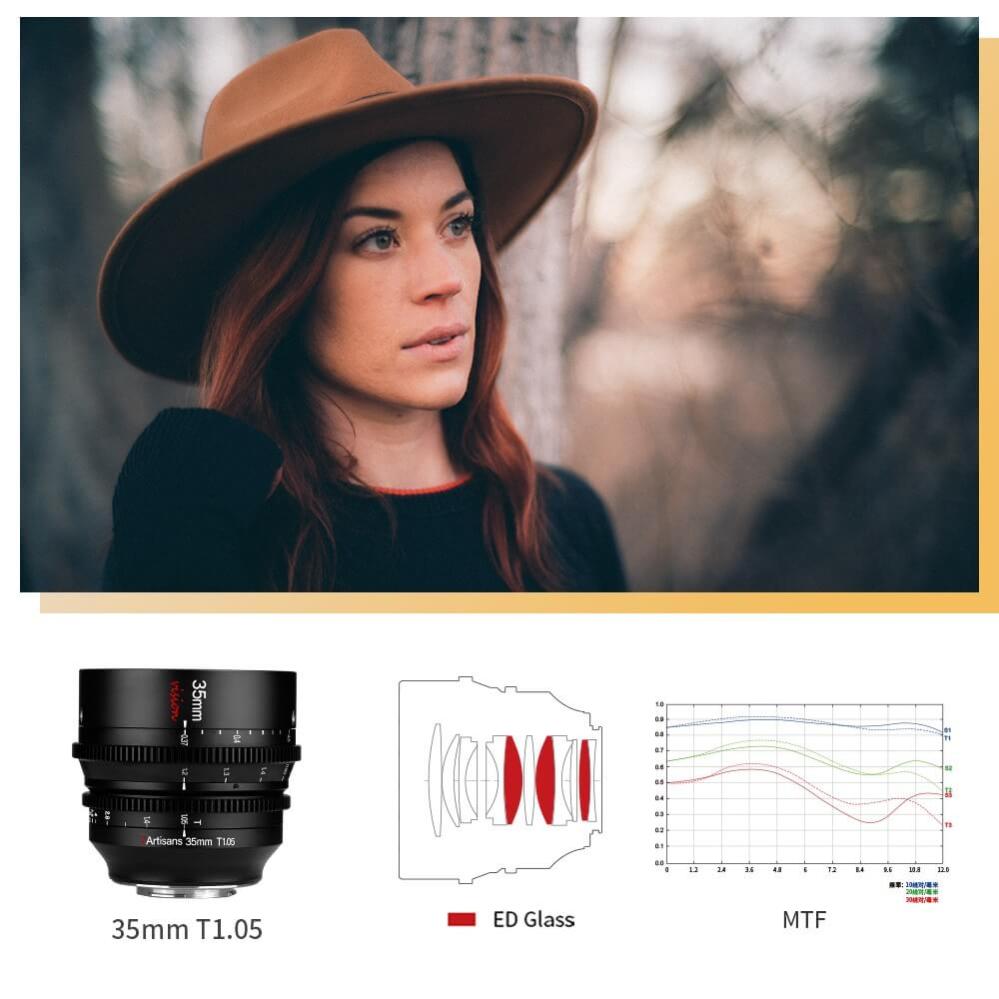 7Artisans 25mm T1,05 Vision Cinema-objektiv til Canon RF APS-C