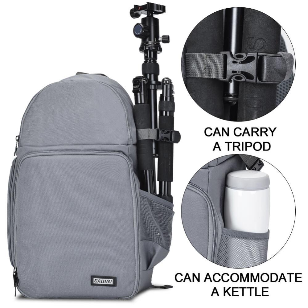 Caden D15 Kameraväska Sling för Systemkameran grå