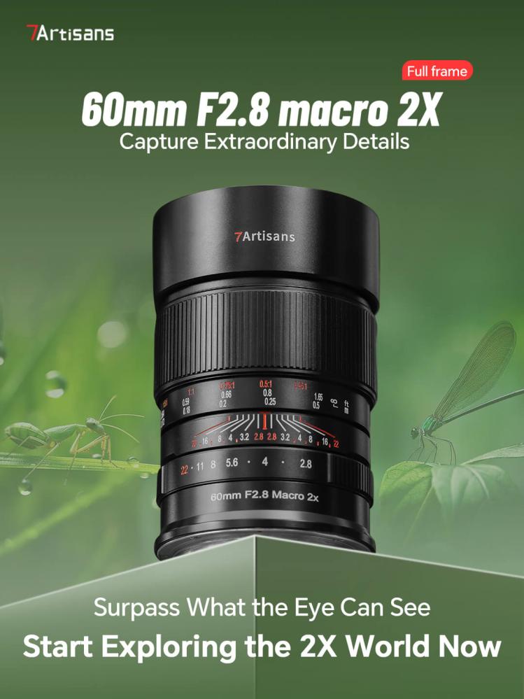 7Artisans 60mm f/2,8 Makro 2x objektiv til Nikon Z (Fullframe)