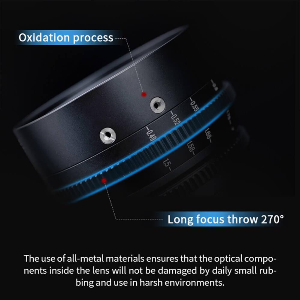 7Artisans 25mm T1,05 Vision Cinema-objektiv til Canon RF APS-C