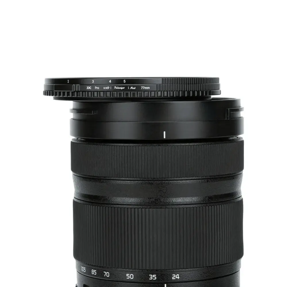 JJC 3-i-1-filter med justerbar ND, CPL og Black Mist 1/4