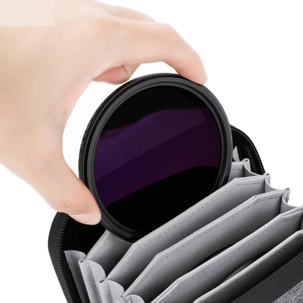 JJC filteretui/taske til 4 filtre, op til 95 mm