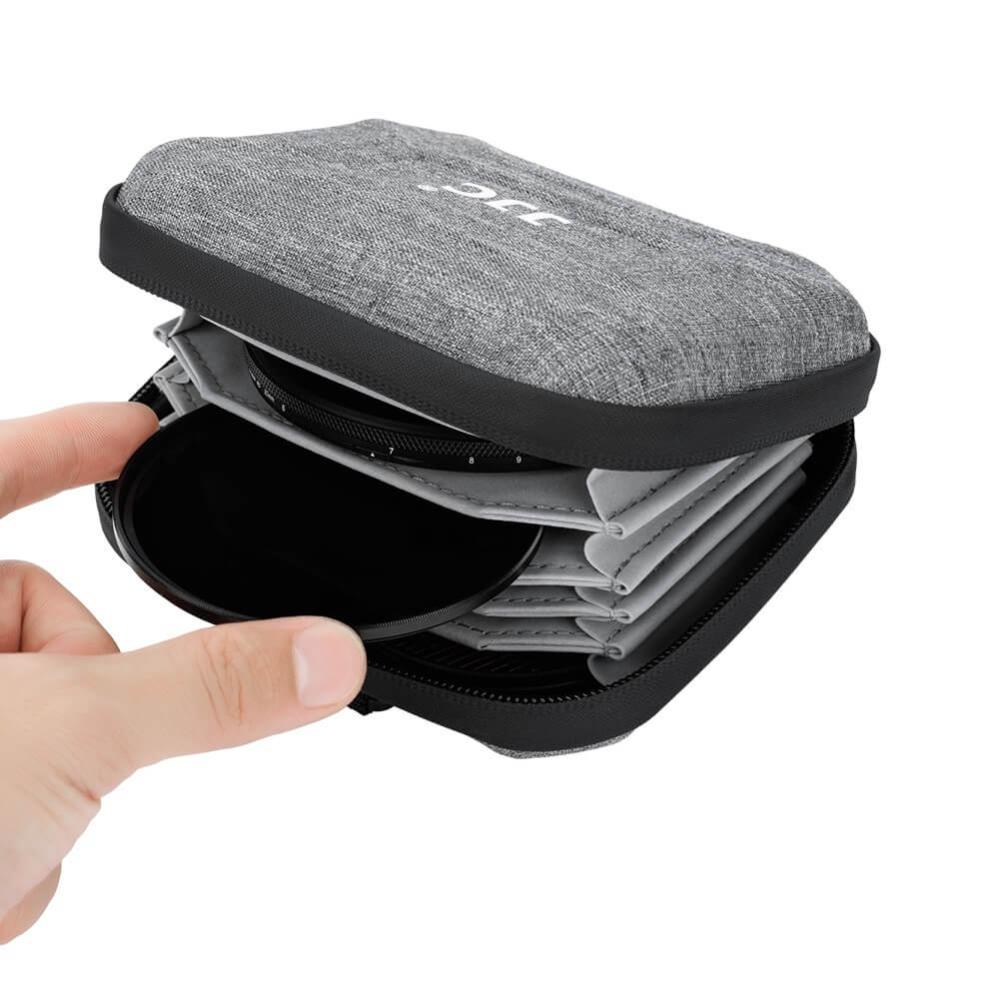 JJC filteretui/taske til 4 filtre, op til 95 mm