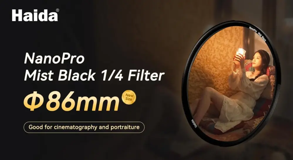 Haida NanoPro Mist Black 1/4 Filter – filmisk følelse & blødere lys