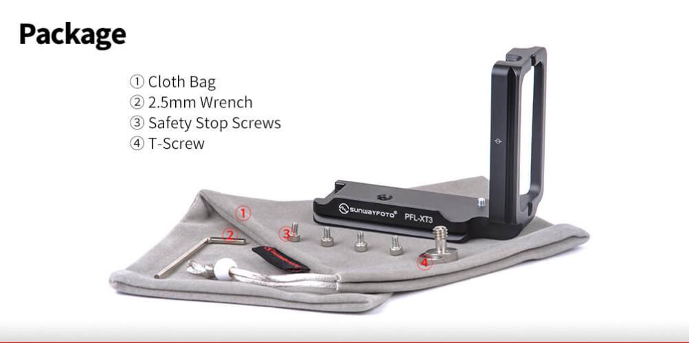 Sunwayfoto L-Bracket för Fujifilm X-T3