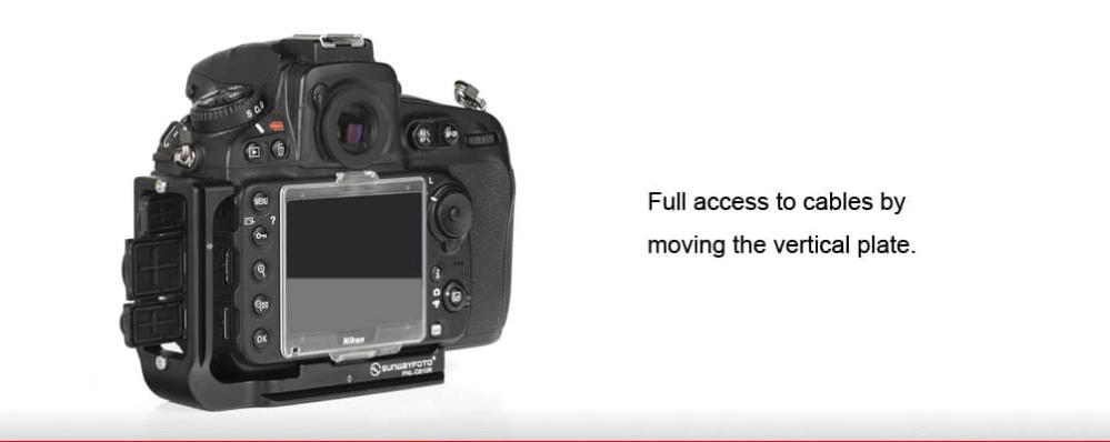 Sunwayfoto L-Bracket för Nikon D810/D800/D800E