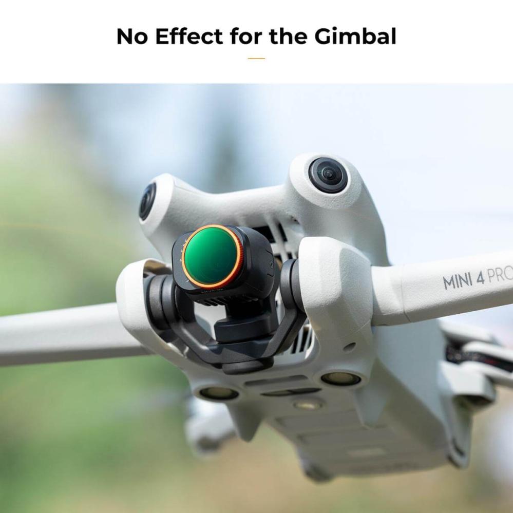 K&F Concept variabelt ND-filter ND2–ND32 1–5 stop til DJI Mini 4 Pro