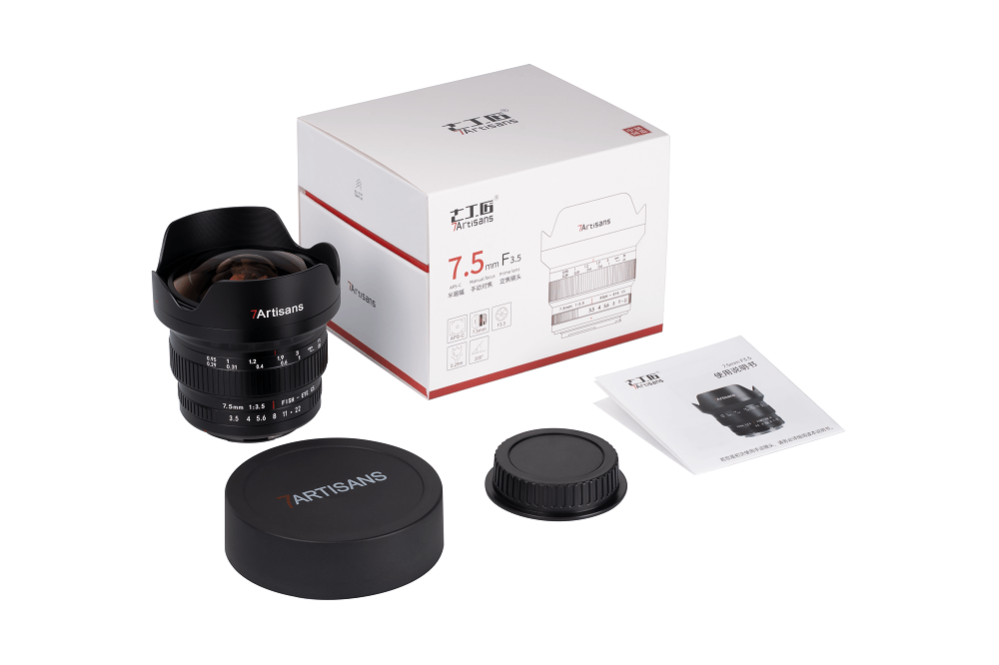 7Artisans 7.5mm f/3.5 Fisheye-objektiv för Canon EOS