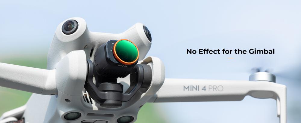 K&F Concept variabelt ND-filter ND2–ND32 1–5 stop til DJI Mini 4 Pro