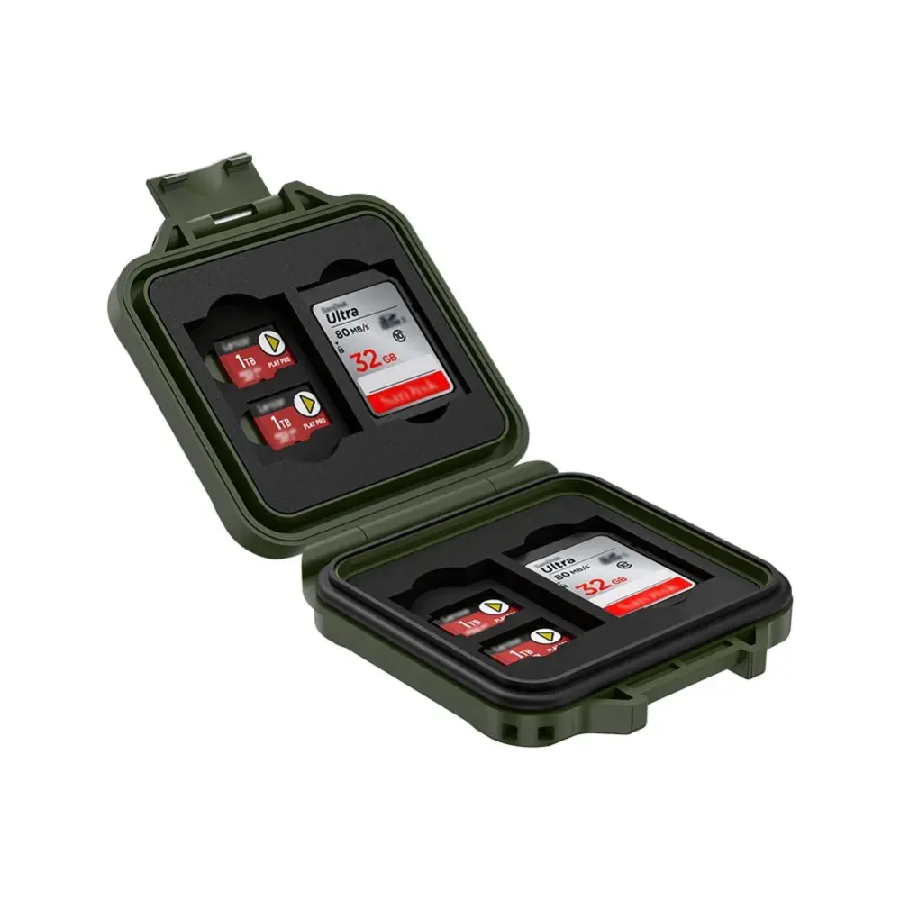 JJC MCR-ST12 hukommelseskortetui til 4 SD & 8 microSD