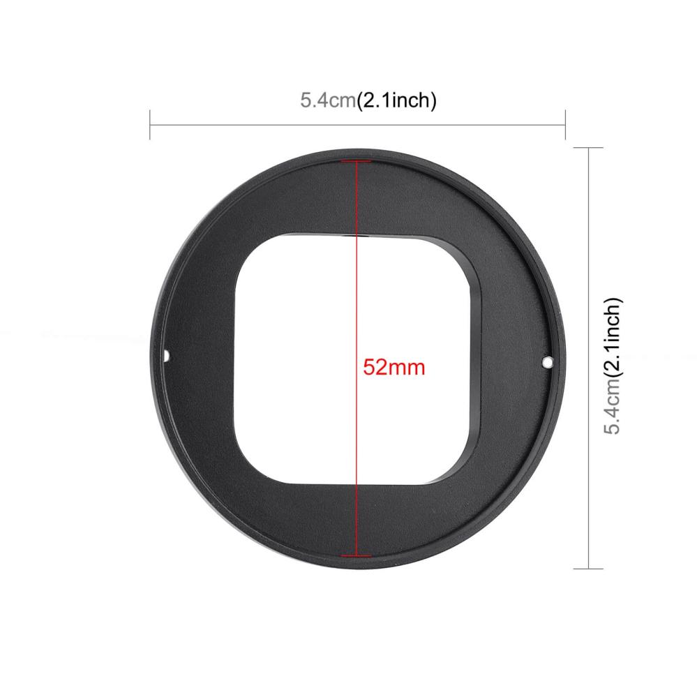 Puluz 52 mm UV-filter, objektivdæksel og adapter til GoPro Hero12/11