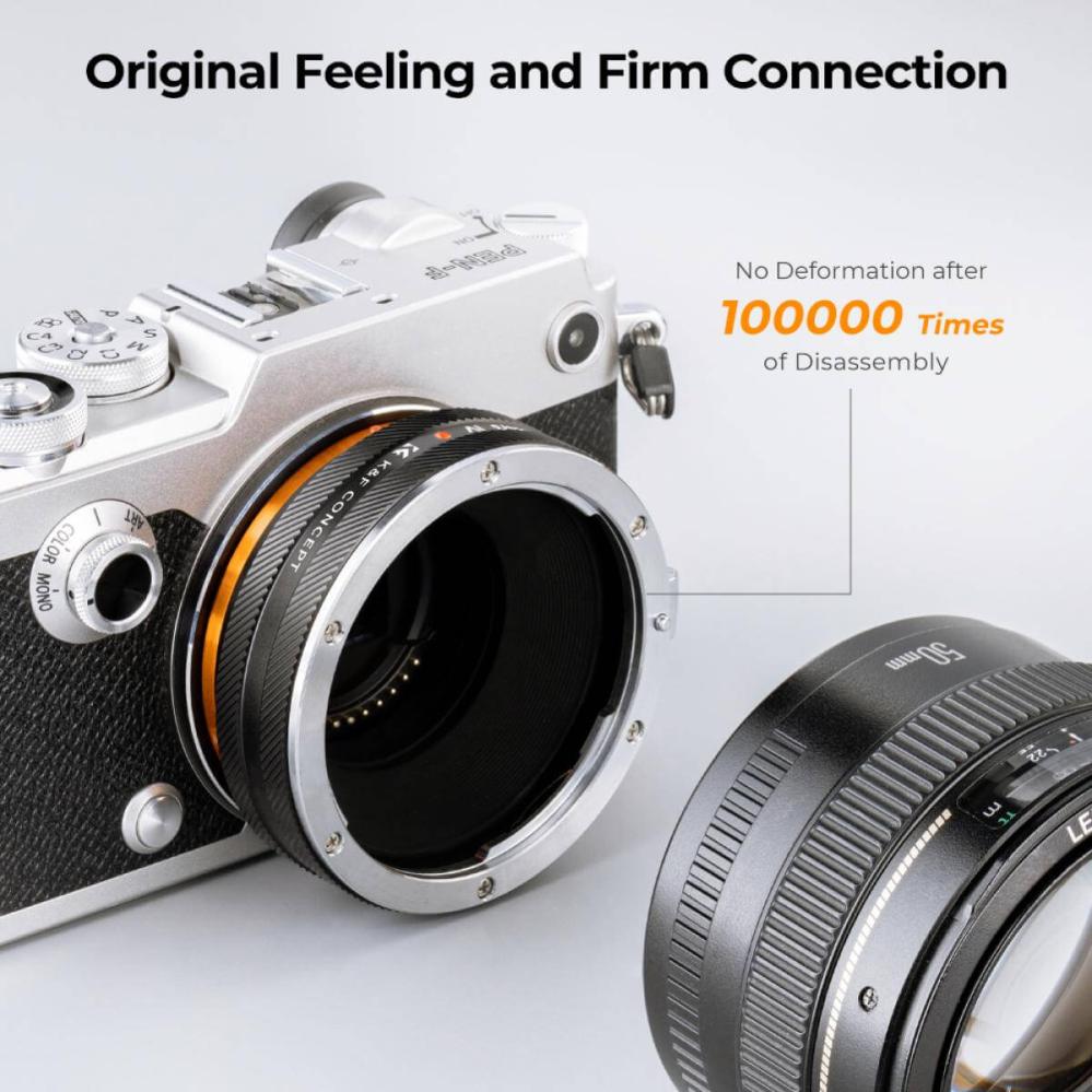 K&F Concept Objektivadapter IV Pro till Canon EF-objektiv för Micro 4/3