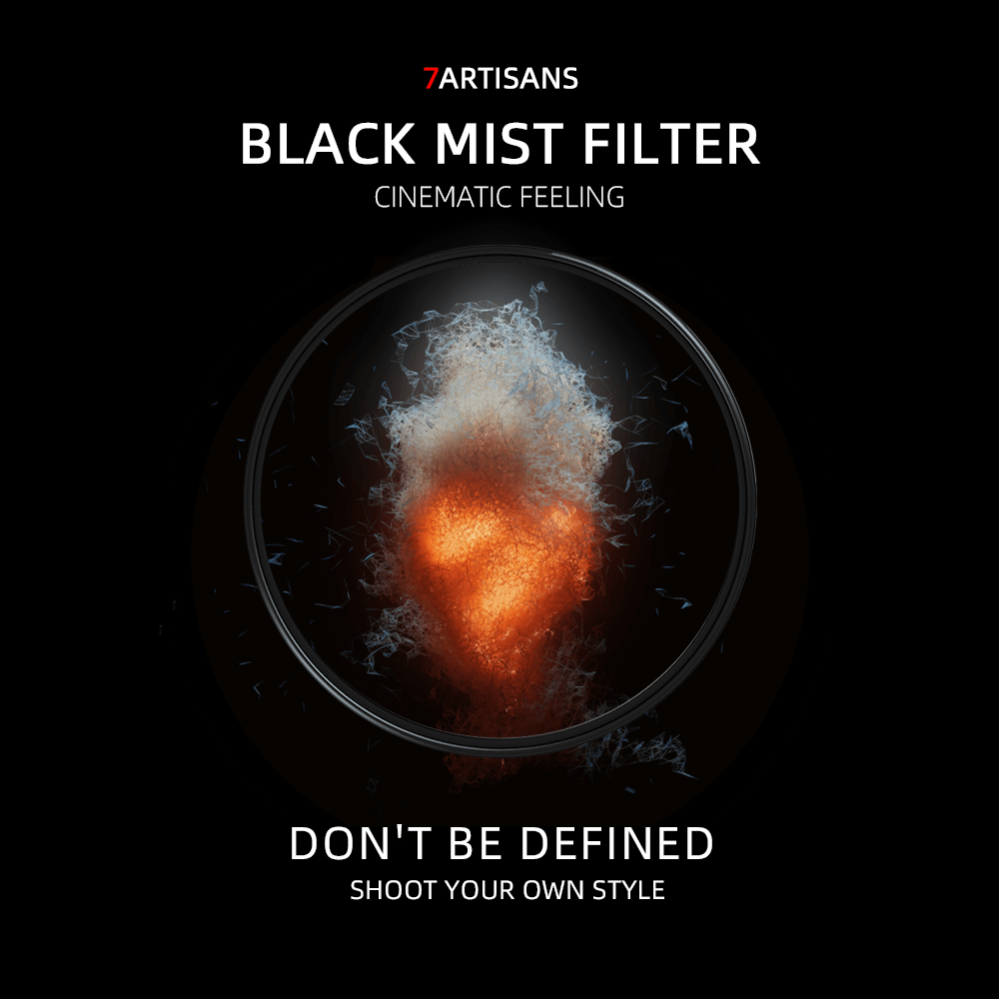 7Artisans Black Mist 1/4 Filter optisk glas AGC