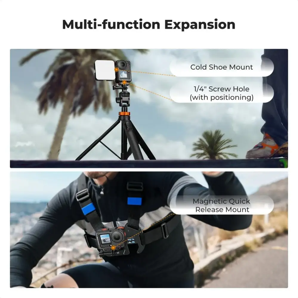 K&F Concept kamerakehikko DJI Osmo Action 6:lle