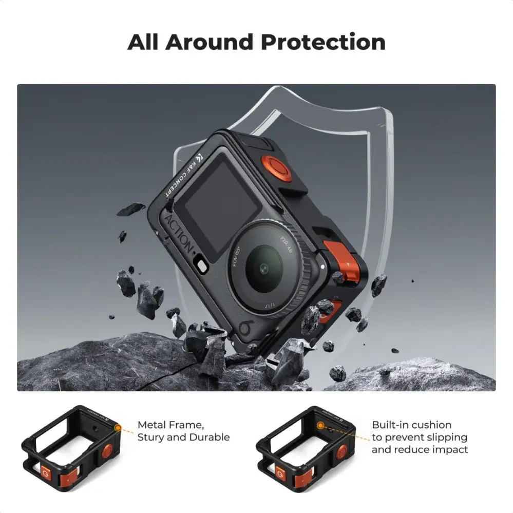 K&F Concept kamerakehikko DJI Osmo Action 6:lle