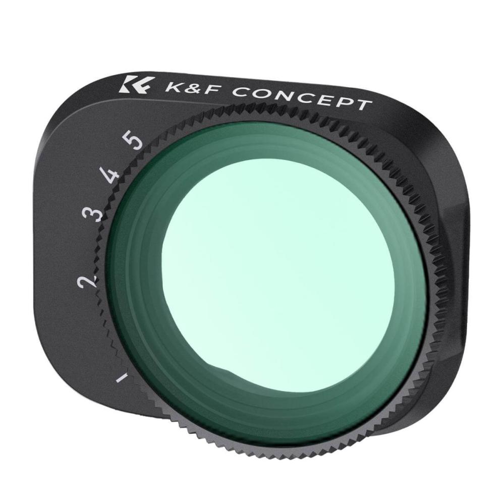 K&F Concept variabelt ND-filter ND2–ND32 1–5 stop til DJI Mini 3 Pro & Mini 3