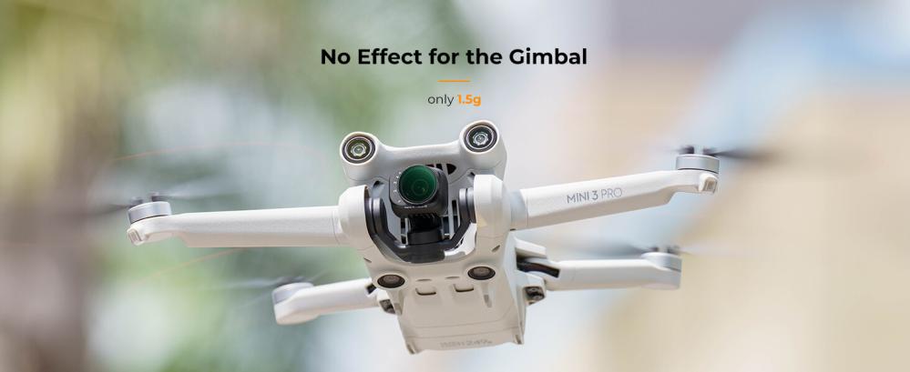 K&F Concept variabelt ND-filter ND2–ND32 1–5 stop til DJI Mini 3 Pro & Mini 3