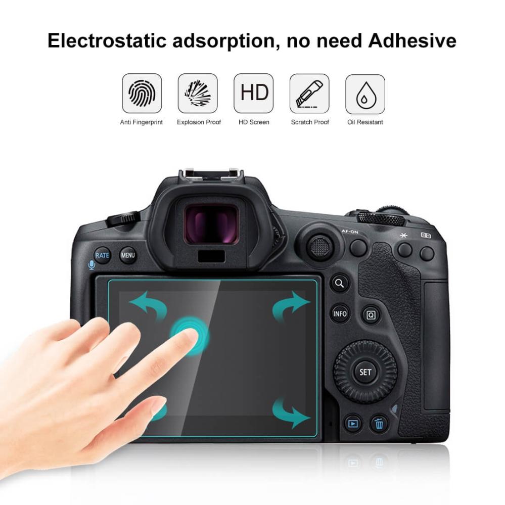 Puluz Skärmskydd för Canon EOS R5/R5C av härdat glas 9H