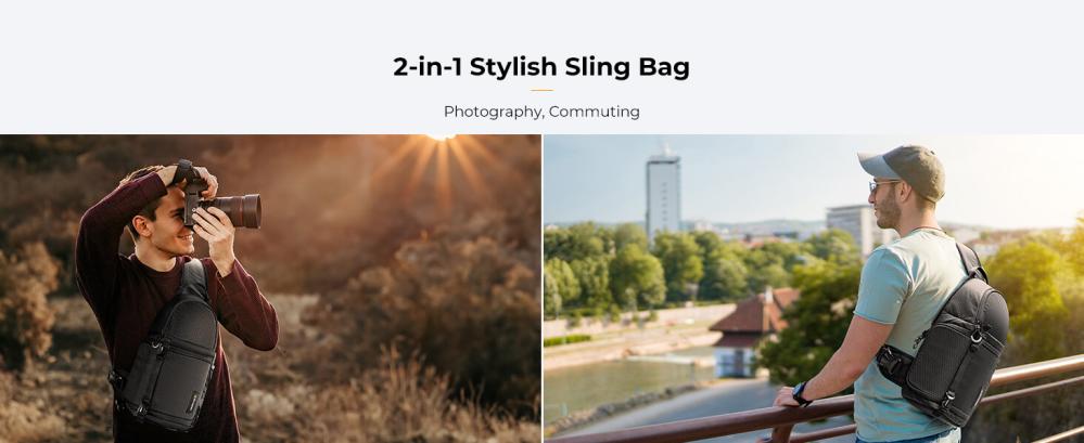 K&F Concept kamerataske Sling 10L – Beskyt spejlreflekskameraer