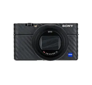 JJC-skal til Sony RX100 VI &ndash; Sort kulfiberfilm
