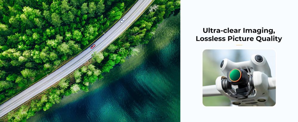 K&F Concept 4-pak filterkit til DJI Mini 4 Pro: UV, CPL, ND2–32, ND32–512