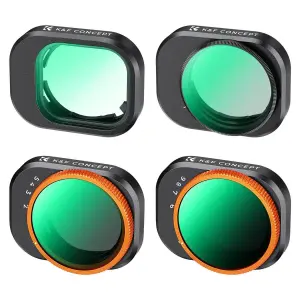 K&F Concept 4-pak filterkit til DJI Mini 4 Pro: UV, CPL, ND2&ndash;32, ND32&ndash;512