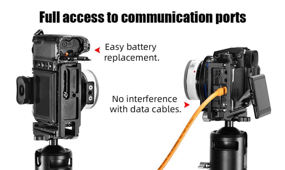 Sunwayfoto L-beslag til Fujifilm GFX100S